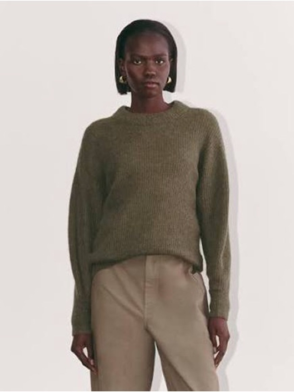 Everlane The Cocoon Crew in Alpaca size XS Kalamata